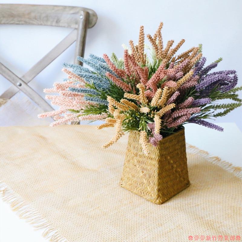 嘉義免運♕仿真花麥穗花束 假花裝飾 餐桌裝飾花 田園風裝飾造景 人造花草仿真植物居家裝飾