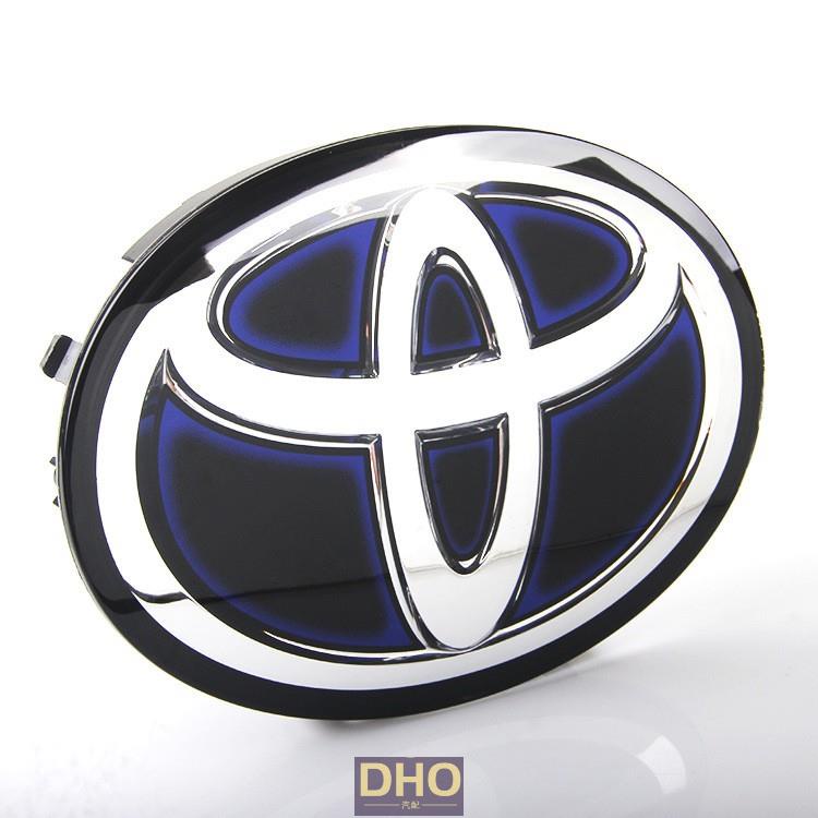 車標誌貼 適用於 車標適用TOYOTA前標後標 方向盤標貼logo 適用豐田改裝中網車標誌 混合動力HYBRID尾標