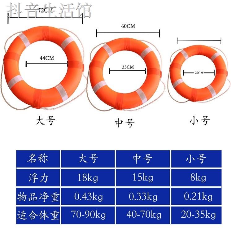 救生圈 ❀□✳專業救生圈充氣大浮力泡沫游泳圈成人兒童船用防洪