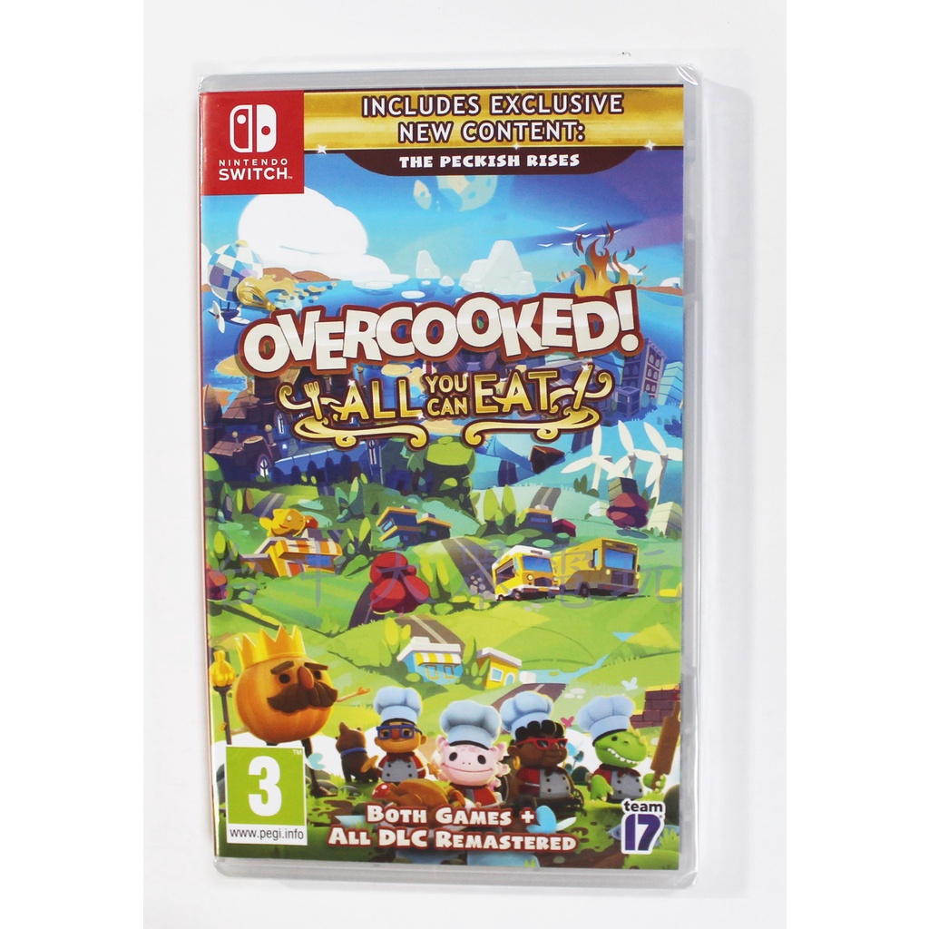 Switch NS 胡鬧廚房！全都好吃 煮過頭1+2 完整版 Overcooked (中文版)(全新)【台中大眾電玩】