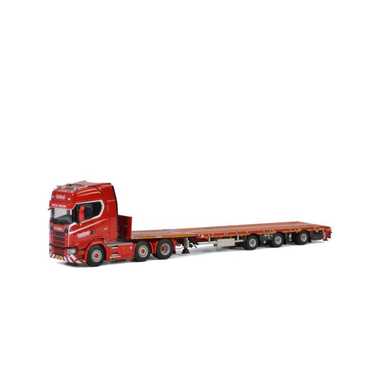 【WSI】SCANIA S HIGHLINE 平板拖車模型玩具模型1:50 5661640