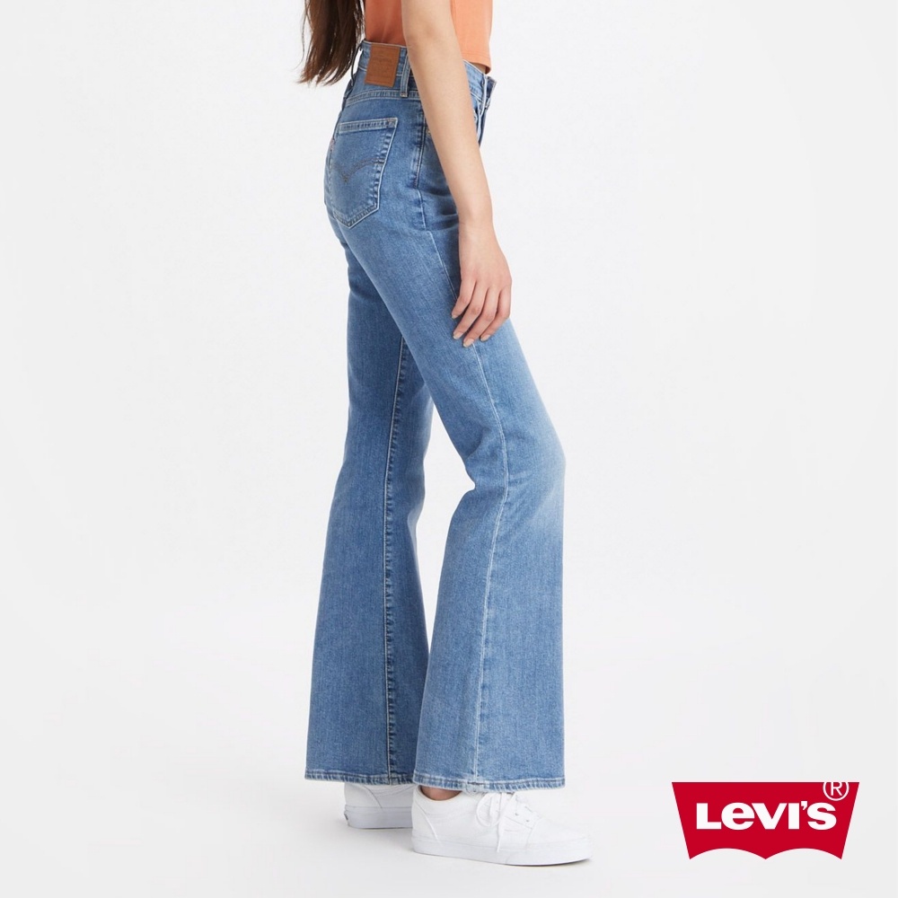 Levis 726高腰修身寬管靴型牛仔長褲 輕藍染水洗 義大利丹寧 彈性布料 女 A3410-0009 熱賣單品