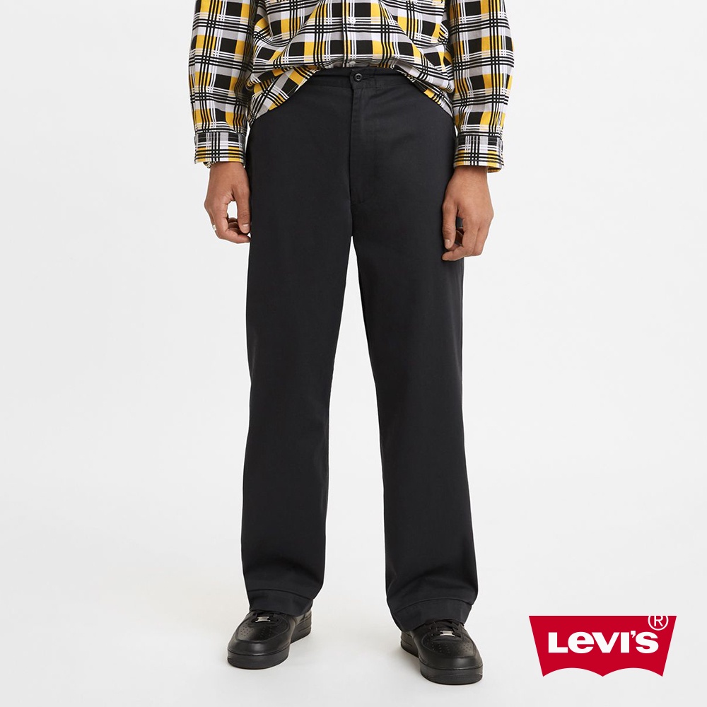 Levis 微正式西裝休閒寬褲 / 黑色基本款 男款 A0970-0003 人氣新品