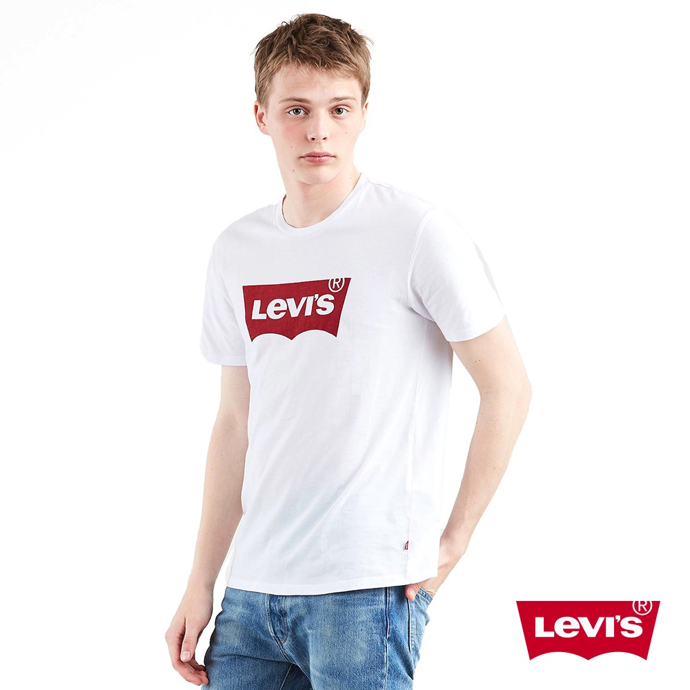 Levis 短袖T恤 / 修身版型 / 經典LOGO TEE / 白 男款  17783-0140 人氣新品