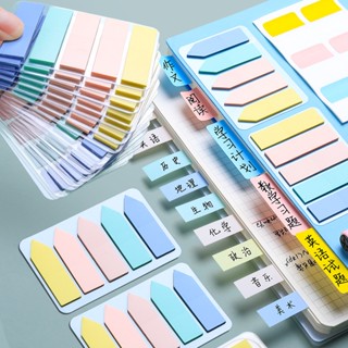 現時特惠咔巴熊莫蘭迪色便利貼可撕貼紙防水索引標籤少女心小清新做筆記號j1111