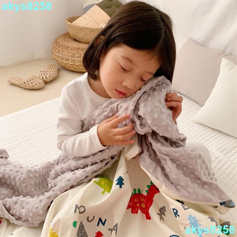 台灣出貨嬰兒四季蓋毯豆豆毯暖膚毯嬰兒寶寶安撫毛毯抱被兒童毯子空調被夏天涼被UUBV
