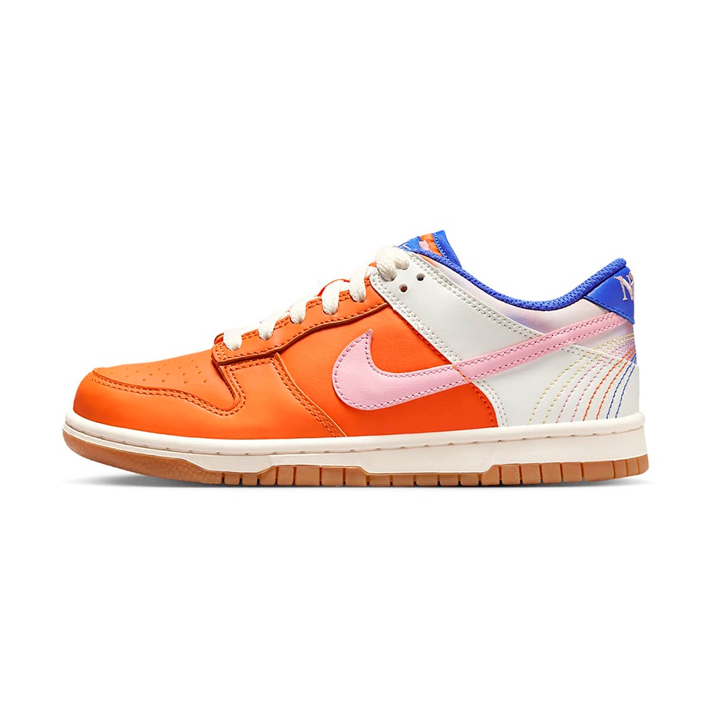 Nike Dunk Low 大童 橘白粉 經典 穿搭 潮流 運動 休閒鞋 FN0600-801