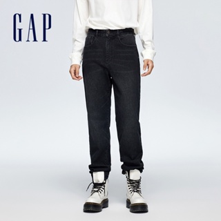 Gap 男裝 直筒牛仔褲-黑色(889522)