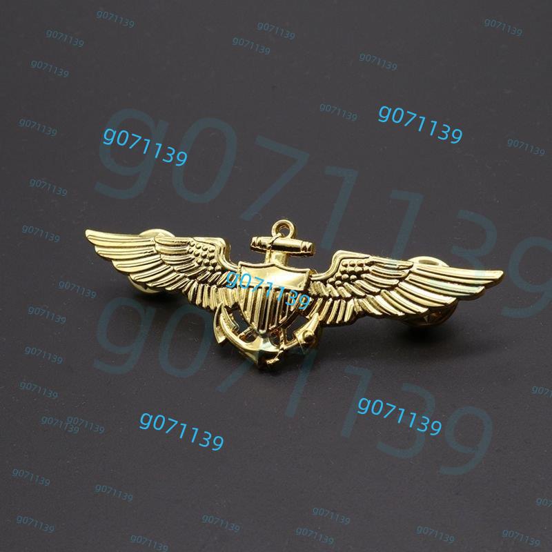 《滿199出貨》美國海軍空軍航空兵航海軍 迷收藏紀念品 飛行員胸章 美軍金屬徽章￥￥￥