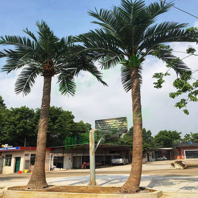聯繫客服下單#椰子樹仿真大型棕櫚樹客廳落地擺件熱帶假樹
