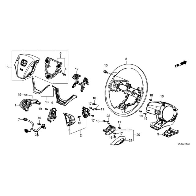 【明水自動車】 HONDA 原廠部品 CRV4 CRV 2012-16 方向盤