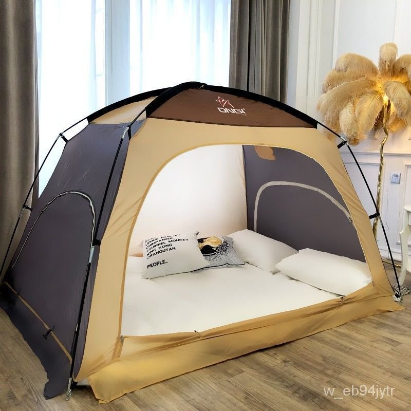 【精選免運】🎁室內帳篷 傢用大人 單雙人大容量 折疊透氣 防風防蚊保暖 兒童床上帳篷