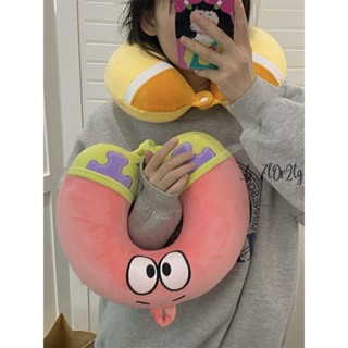 午睡枕🎆 可愛派大星u型枕創意新款記憶棉護頸枕護脖子旅行便攜午睡枕助眠