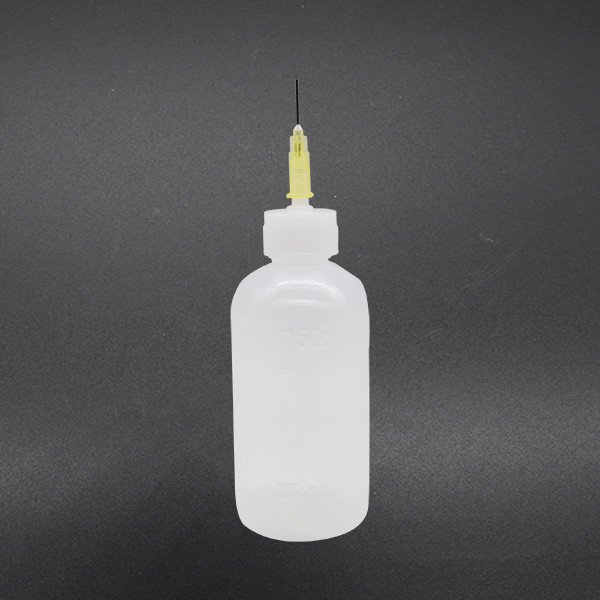 iCShop－50ml 塑膠瓶(附針頭) 帶針膠水瓶 松香瓶 酒精瓶 點膠瓶 PCB助焊劑瓶 368080100350