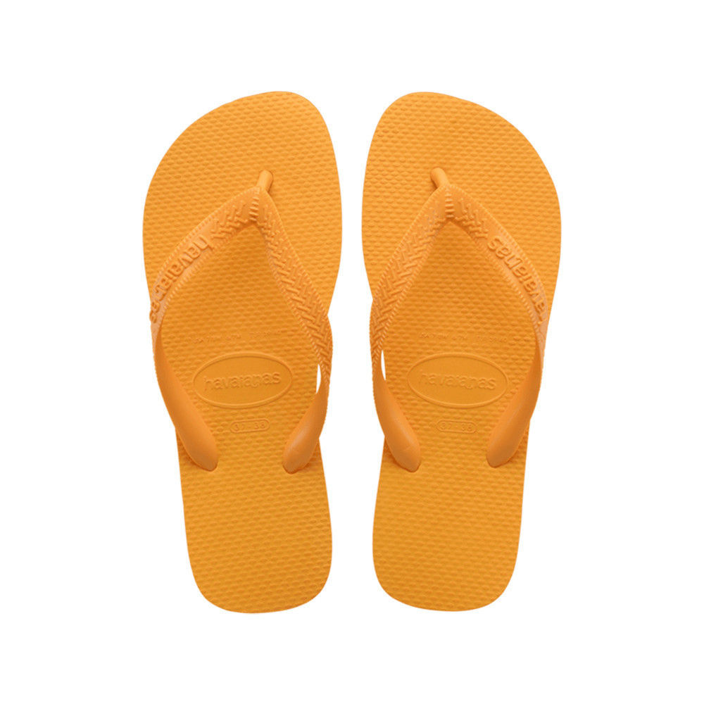 Havaianas TOP 男女 橘黃 哈瓦仕 基本素色款 巴西 字拖 夾腳拖 拖鞋 4000029-6362U