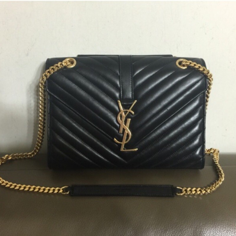 凯丽二手-Saint Laurent YSL 381667 Cassandre 山形紋鏈帶包斜挎包斜背包單肩包側背