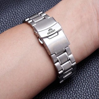 ❤現貨送工具❤雙獅鋼帶手錶帶 實心精鋼不鏽鋼手錶鏈表帶蝴蝶扣18|20|22mm男女 現貨