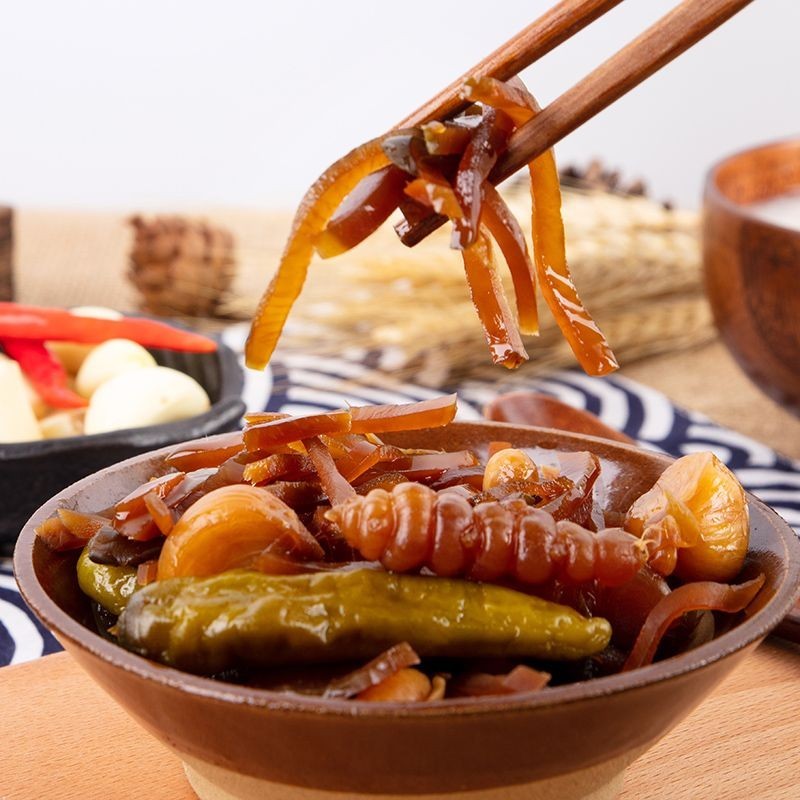 下飯神器 什錦菜配料多多老上海三林醬菜系列脆甜微酸過泡飯七寶老街小醬園