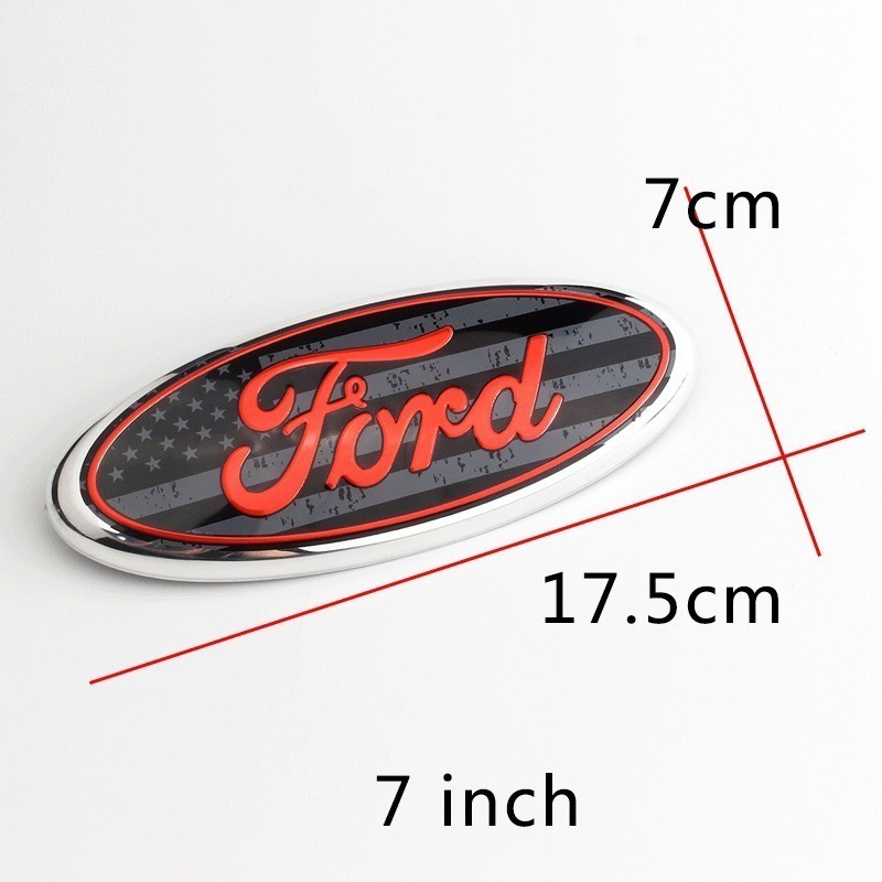 適用於17.5X7cm Ford F150 F250後標車貼logo車標 福特edge explorer尾標後尾箱標誌