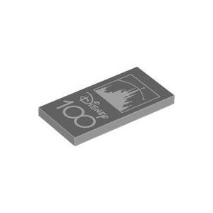 [樂磚庫] LEGO 104298 平滑板 印刷型 淺灰色 2x4 6443930