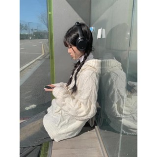 Codibook｜韓國 anyonemore 麻花編織連帽拉鍊針織外套［預購］拉鍊外套 女裝