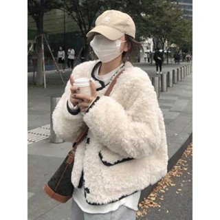 【Codibook】韓國 dressnalda 小香風羊羔毛絨外套［預購］大衣 毛大衣 女裝