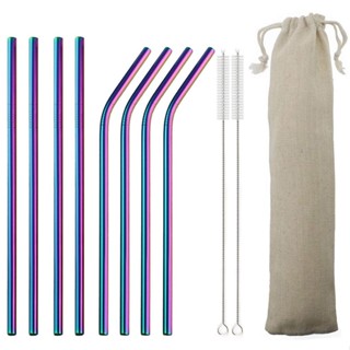 Reusable Drinking Straw 18/10 Stainless Steel Straw Set High