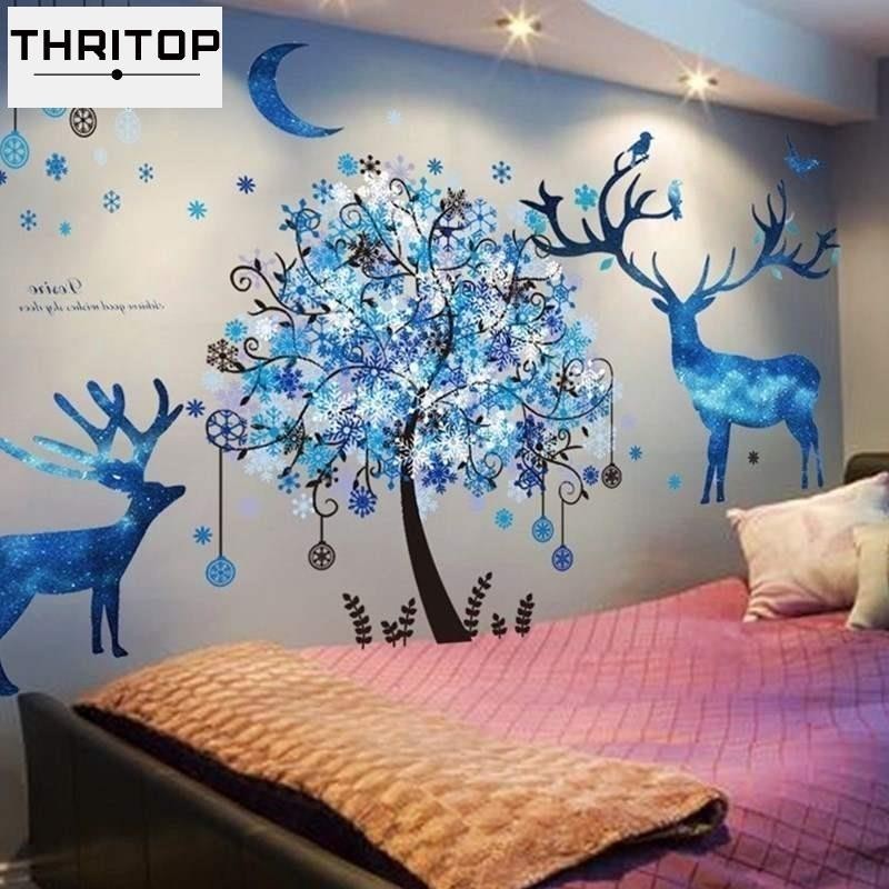 3D wall sticker bedroom room wall painting wall decoration