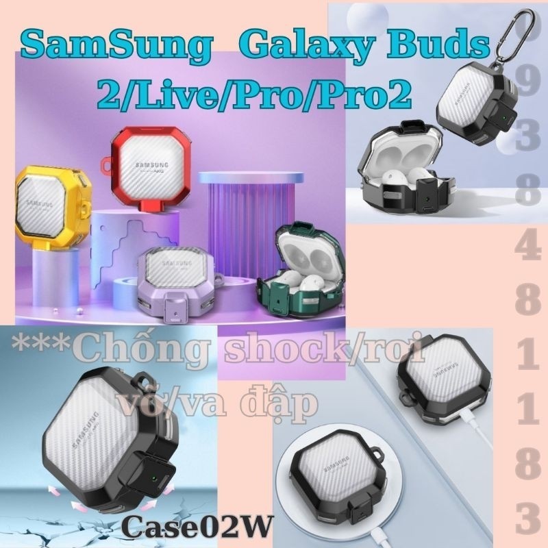 Buds Pro2 耳機充電盒保護套型號02W三星Galaxy Buds2 / Live / Pro /Pro2 /FE