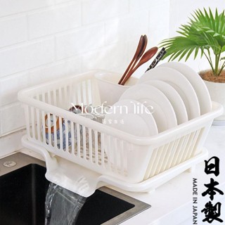 ♡modern life、日本進口廚房瀝水架收納架家用碗筷碗碟餐具塑料置物架水槽放碗籃