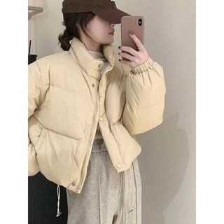 Codibook｜韓國 Wansmall 奶油色立領短版羽絨外套［預購］羽絨外套 女裝