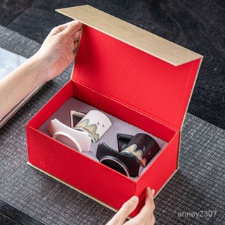 中式情侶杯禮盒裝 情侶馬克杯對杯 陶瓷咖啡杯組 陶瓷杯主人杯咖啡杯 送閨蜜送男友女友家用水杯子
