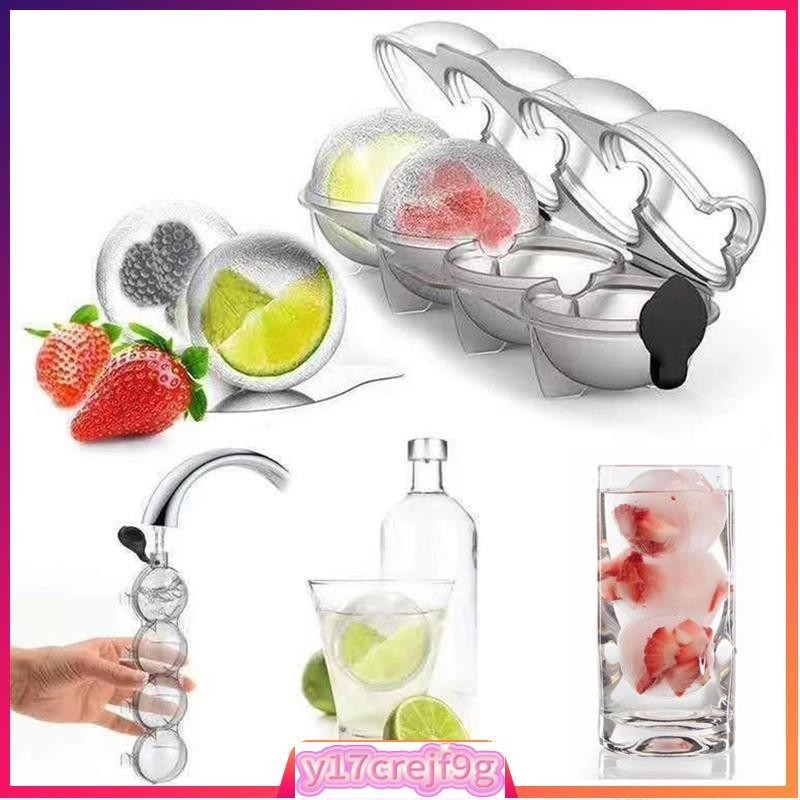 Spherical Ice Tray Sharpener For Whiskey Vodka Four-hole Ice