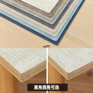 臺灣發貨 亞麻紋皮革桌墊 北歐風防水防油素色免洗耐髒餐桌墊 電腦滑鼠墊 茶几電視櫃防塵墊 可客製 辦公桌墊 100*50