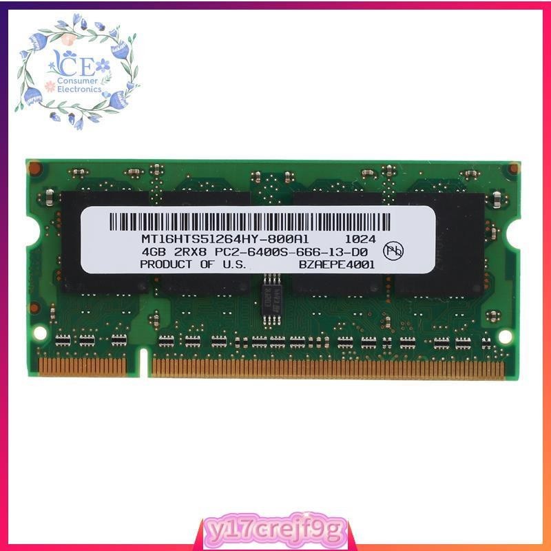 4GB DDR2 Laptop Ram 800Mhz PC2 6400 SODIMM 2RX8 200 Pins for