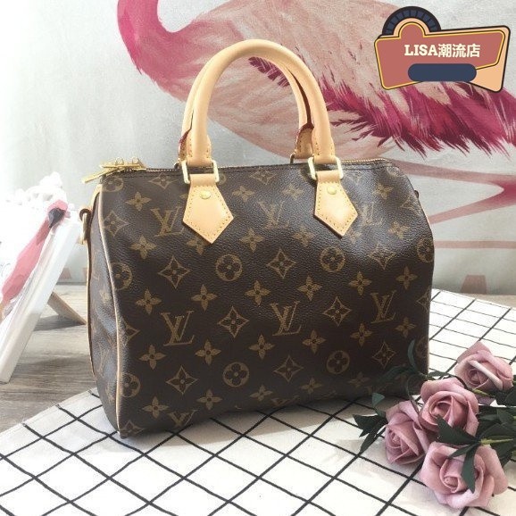 【二手】LV 路易威登 Speedy 25 附背帶 手提包 M41113 原花 N41368 棋盤格 N4137