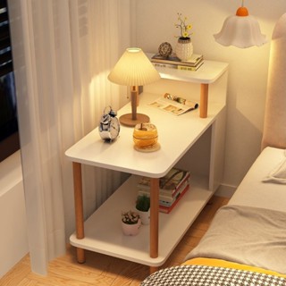 ✨床頭柜子 窄邊 現代簡約小型置物架 臥室小茶幾 網紅兒童簡易出租房用