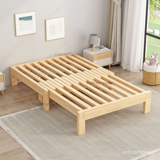 實木伸縮床 小戶型 沙發床 可抽拉 單人榻榻米 推拉床 伸縮沙發 伸縮床 折疊床 折疊沙發 兩用多功能現代