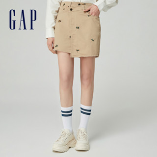 Gap 女裝 Logo短裙-卡其色(452557)
