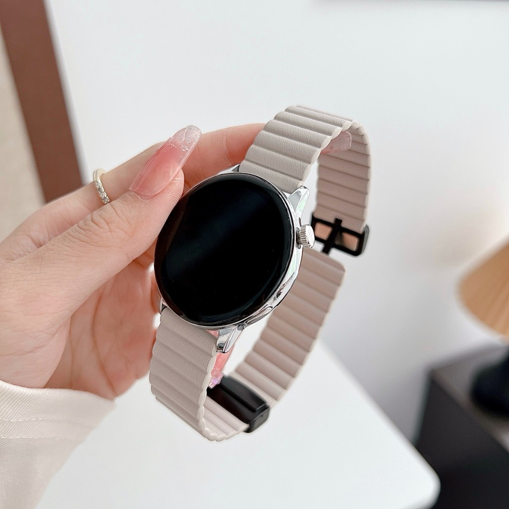 【YX】適用華為GT4手錶錶帶皮質磁吸扣GT3女士GT2高級感watch3/4pro男女