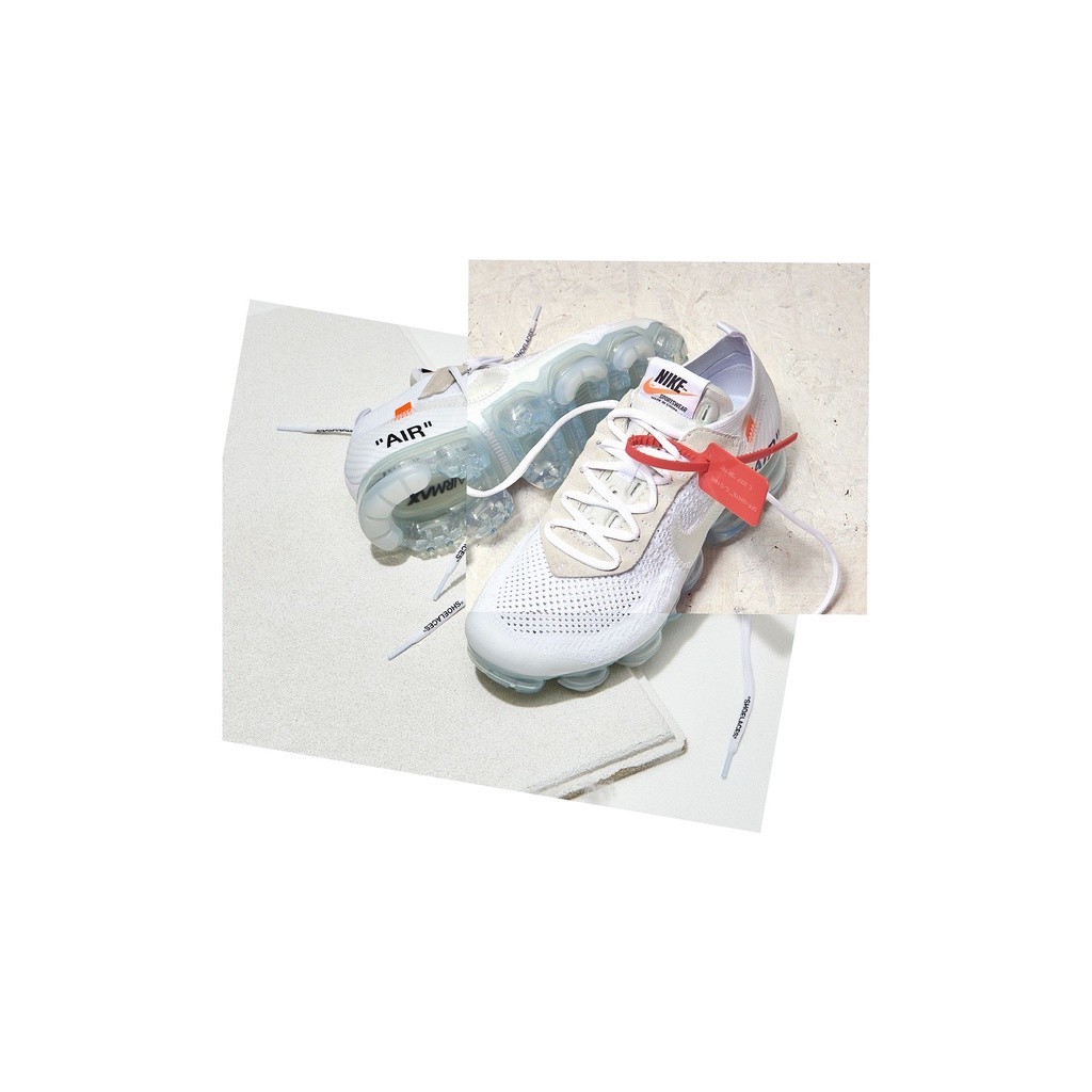 Nike Air Vapormax x Off-White 白色 編織 縫補 氣墊 慢跑鞋【AA3831-100】