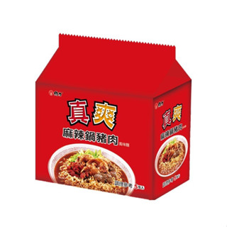 維力 真爽麻辣鍋豬肉湯麵80g*5入/組【合迷雅旗艦館】