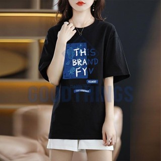 【GOODTHINGS】100kg可穿 大碼女裝純棉短袖t恤上衣 夏季女裝韓版上衣 中大尺碼女裝 短袖上衣 寬鬆上衣短袖