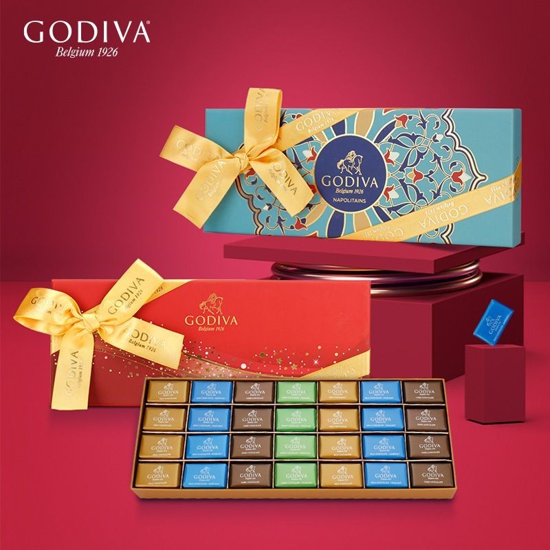 GODIVA歌帝梵 混合口味巧克力禮盒84片裝350g 零食禮物 婚慶喜糖