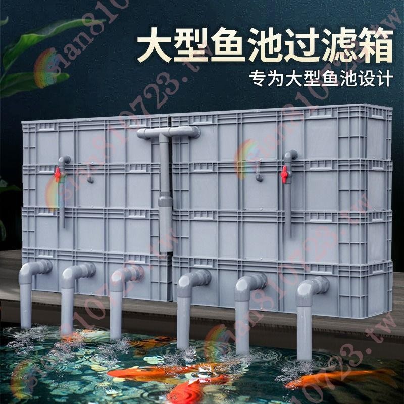 周轉箱過濾箱大型養殖魚池過濾器水循環系統錦鯉魚池凈水過濾設備/3P*好物.*