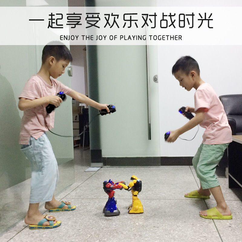 充電大號智能體感對戰遙控機器人親子互動雙人對打拳擊格斗玩具