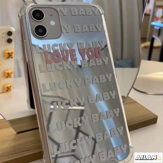 Ailan✨ins手機殼 小紅書同款ins鏡面英文12Pro手機殼xs/xr氣囊蘋果iPhone11軟殼78p