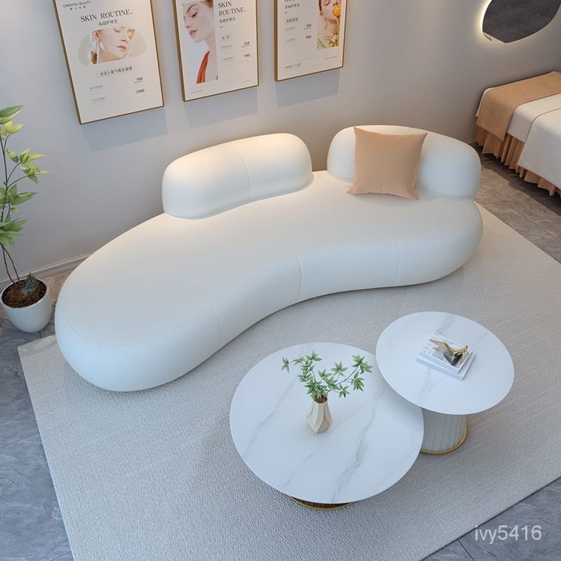沙發✨  客製沙發 麵包沙發 舒適沙發 北歐佈藝科技佈沙發 白色沙發 靠背沙發 三人沙發床  實木框架沙發