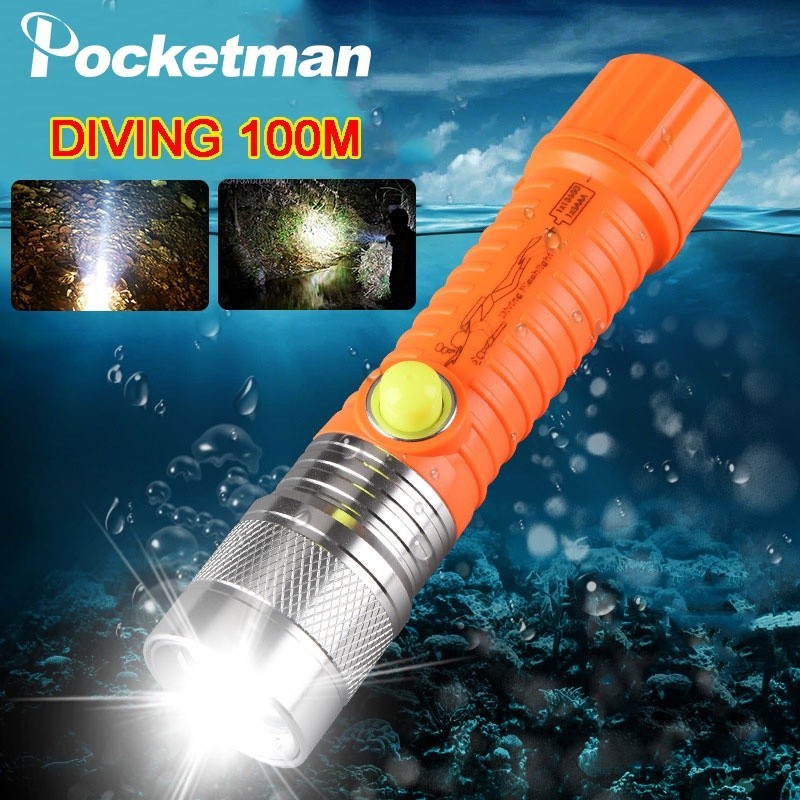 XML T6 L2 LED Flashlight LED Waterproof Scuba Diver Diving W