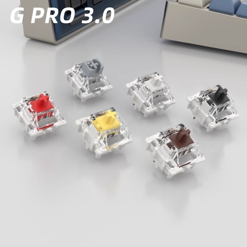 新品Gateron佳達隆 G黃3.0 軸體 G紅G茶G白G銀PRO3.0雙彈簧 鍵盤軸體